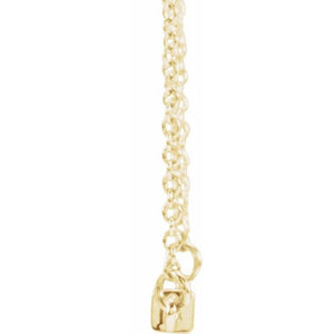 14K Yellow Gold Engravable 18
