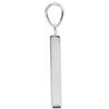 Engravable 14K White Gold Polished Four-Sided Bar Pendant