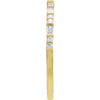 14K Yellow Gold Natural Diamond Stackable Ring with 1/5 CTW