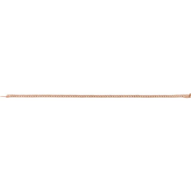 14K Yellow Gold 7" Lab-Grown Diamond Line Bracelet - Elegant Design