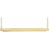 14K Yellow Gold Engravable 18