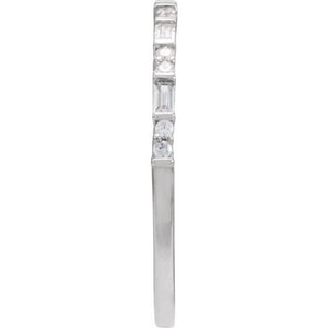 14K Yellow Gold Natural Diamond Stackable Ring with 1/5 CTW
