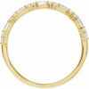 14K Yellow Gold Natural Diamond Stackable Ring with 1/5 CTW