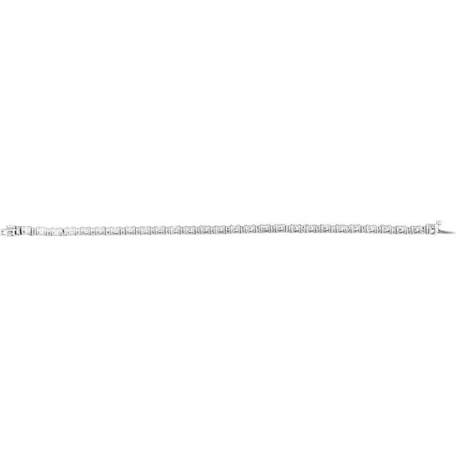 14K Yellow Gold, 7x5 mm Lab-Grown Diamond Line Bracelet – 5 1/2 CTW