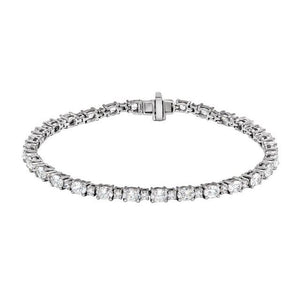 14K Gold Lab-Grown Diamond Line Bracelet - Options Available