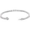 14K Yellow Gold, 7x5 mm Lab-Grown Diamond Line Bracelet - Elegant 4 5/8 CTW