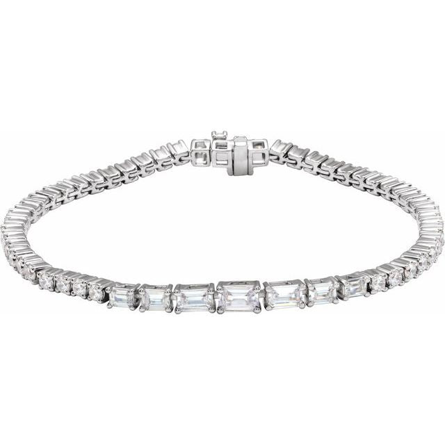 14K Gold Lab-Grown Diamond Line Bracelet