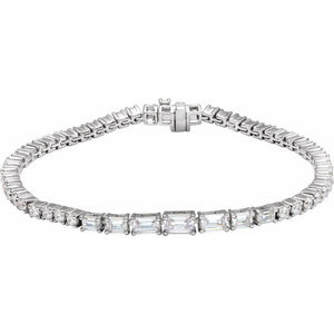 14K Gold Lab-Grown Diamond Line Bracelet