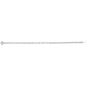 14K Yellow Gold, 7x5 mm Lab-Grown Diamond Line Bracelet - Elegant 4 5/8 CTW