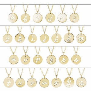 Platinum Script Initial D 9.97x9.97 mm Necklace – Elegant Personalized Design