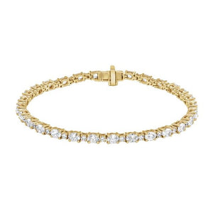 14K Gold Lab-Grown Diamond Line Bracelet - Options Available