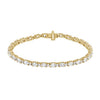 14K Yellow Gold, 7x5 mm Lab-Grown Diamond Line Bracelet – 5 1/2 CTW