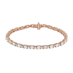 14K Gold Lab-Grown Diamond Line Bracelet - Options Available