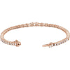 14K Yellow Gold, 7x5 mm Lab-Grown Diamond Line Bracelet - Elegant 4 5/8 CTW