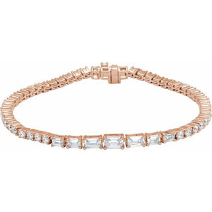 14K Gold Lab-Grown Diamond Line Bracelet