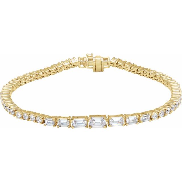 14K Gold Lab-Grown Diamond Line Bracelet