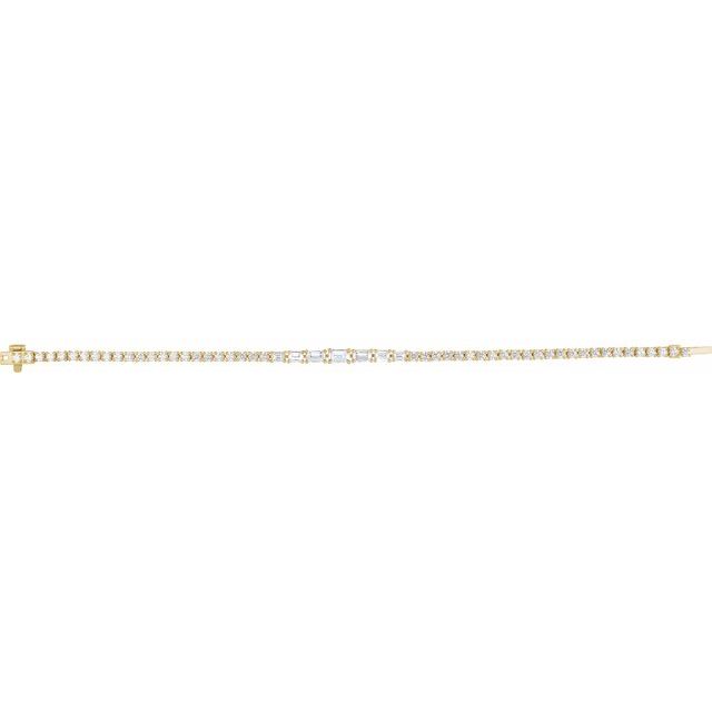 14K Gold Lab-Grown Diamond Line Bracelet