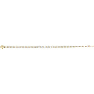 14K Gold Lab-Grown Diamond Line Bracelet