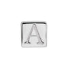 14K White Gold Polished Cube Pendant - 5x5 mm