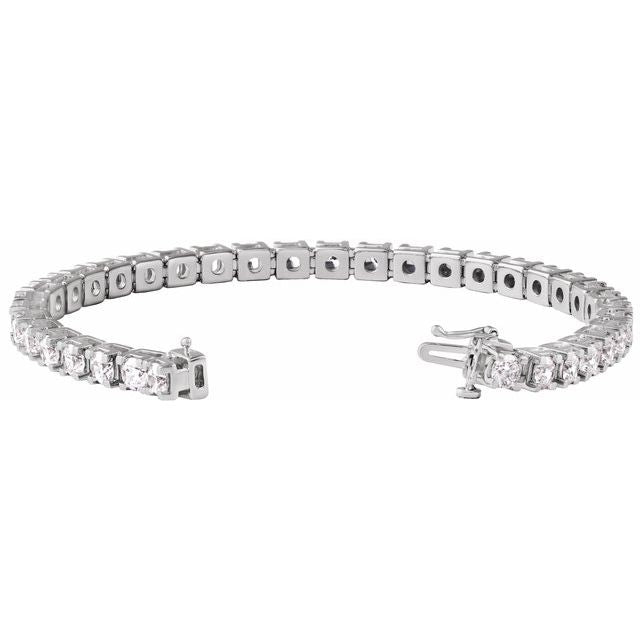 14K Yellow Gold, 7.25" 1 CTW Natural Diamond Line Bracelet