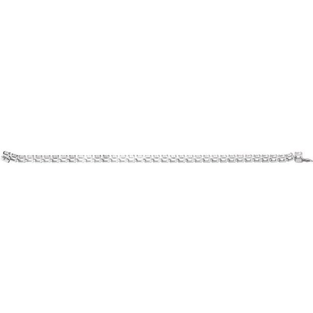 14K Yellow Gold, 7.25" 1 CTW Natural Diamond Line Bracelet