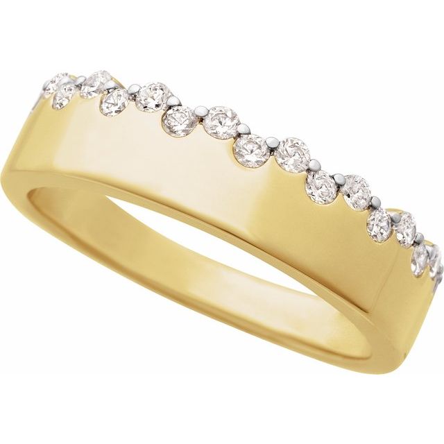 14K White Gold 1/3 Ctw Natural Diamond Ring