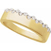 14K Yellow Gold 1/3 CTW Natural Diamond Elegance Ring