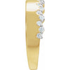 14K Yellow Gold 1/3 CTW Natural Diamond Elegance Ring