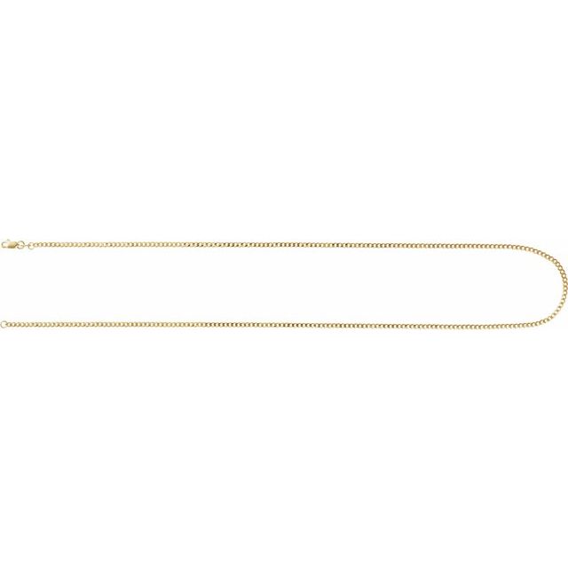 14K Gold Curb Chain - Options Available
