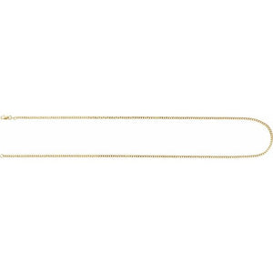 14K Gold Curb Chain - Options Available