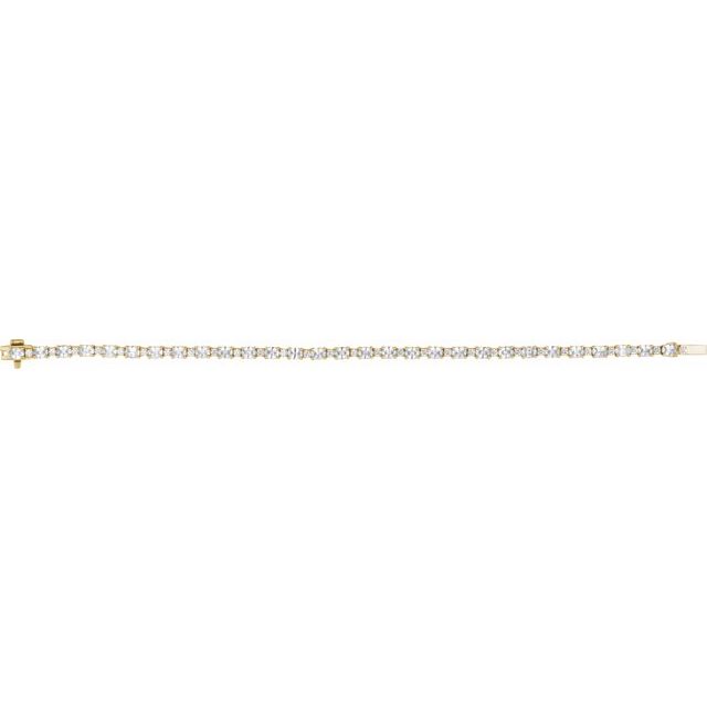 14K Gold Lab-Grown Diamond Line Bracelet - Options Available