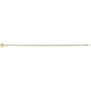 14K Gold Lab-Grown Diamond Line Bracelet - Options Available