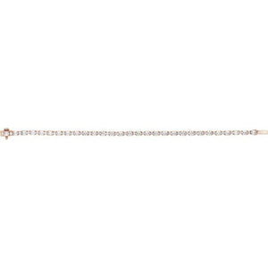 14K Yellow Gold, 7x5 mm Lab-Grown Diamond Line Bracelet – 5 1/2 CTW
