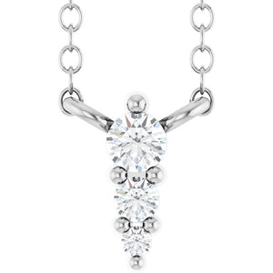 14K White Gold .05 CTW Natural Diamond 18