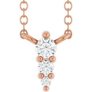 14K White Gold .05 CTW Natural Diamond 18