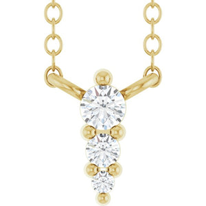 14K White Gold .05 CTW Natural Diamond 18