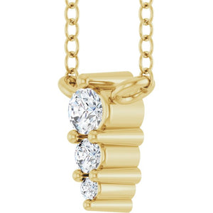 14K White Gold .05 CTW Natural Diamond 18
