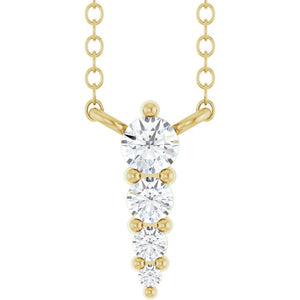 14K White Gold .05 CTW Natural Diamond 18