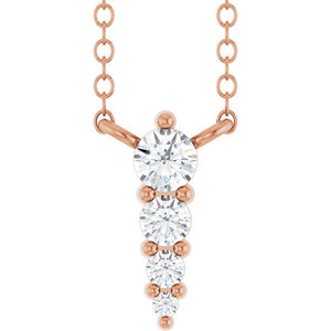 14K White Gold .05 CTW Natural Diamond 18