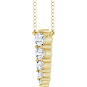 14K White Gold .05 CTW Natural Diamond 18