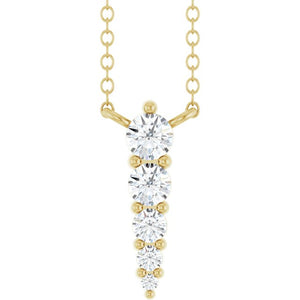 14K White Gold .05 CTW Natural Diamond 18