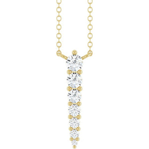 14K White Gold .05 CTW Natural Diamond 18