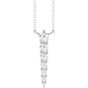 14K White Gold .05 CTW Natural Diamond 18