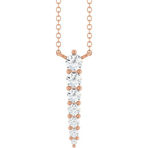 14K White Gold .05 CTW Natural Diamond 18