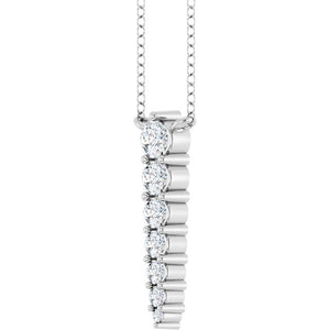 14K White Gold .05 CTW Natural Diamond 18