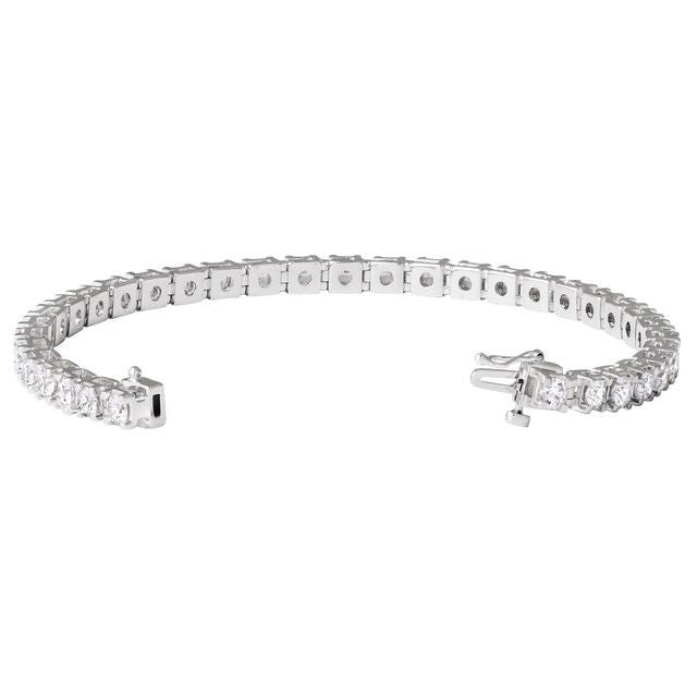 14K Yellow Gold, 7.25" 1 CTW Natural Diamond Line Bracelet