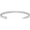 14K Yellow Gold, 7x5 mm 10 1/2 CTW Lab-Grown Diamond Line Bracelet