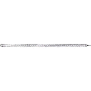 14K Yellow Gold, 7x5 mm 10 1/2 CTW Lab-Grown Diamond Line Bracelet