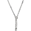 14K White Gold Initial A Diamond Pendant Necklace â€“ 1/8 CTW