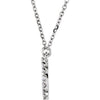 14K White Gold Initial A Diamond Pendant Necklace â€“ 1/8 CTW